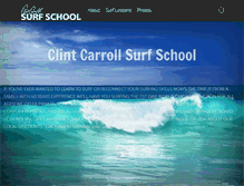 Tablet Screenshot of clintcarrollsurf.com